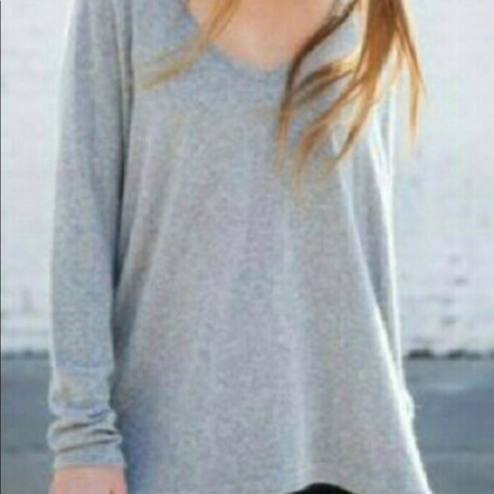 Brandy Melville Soft V Neck Loose Sweater